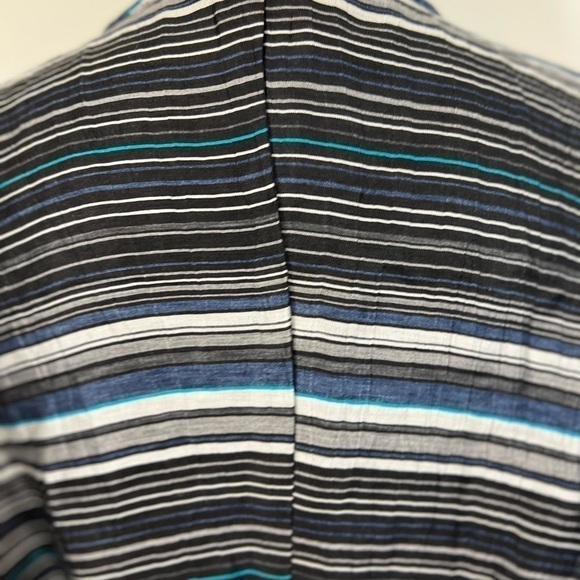 Studio 412 Oversized Boxy Pocket Summer Dress Medium Shift Striped - Picture 5 of 6